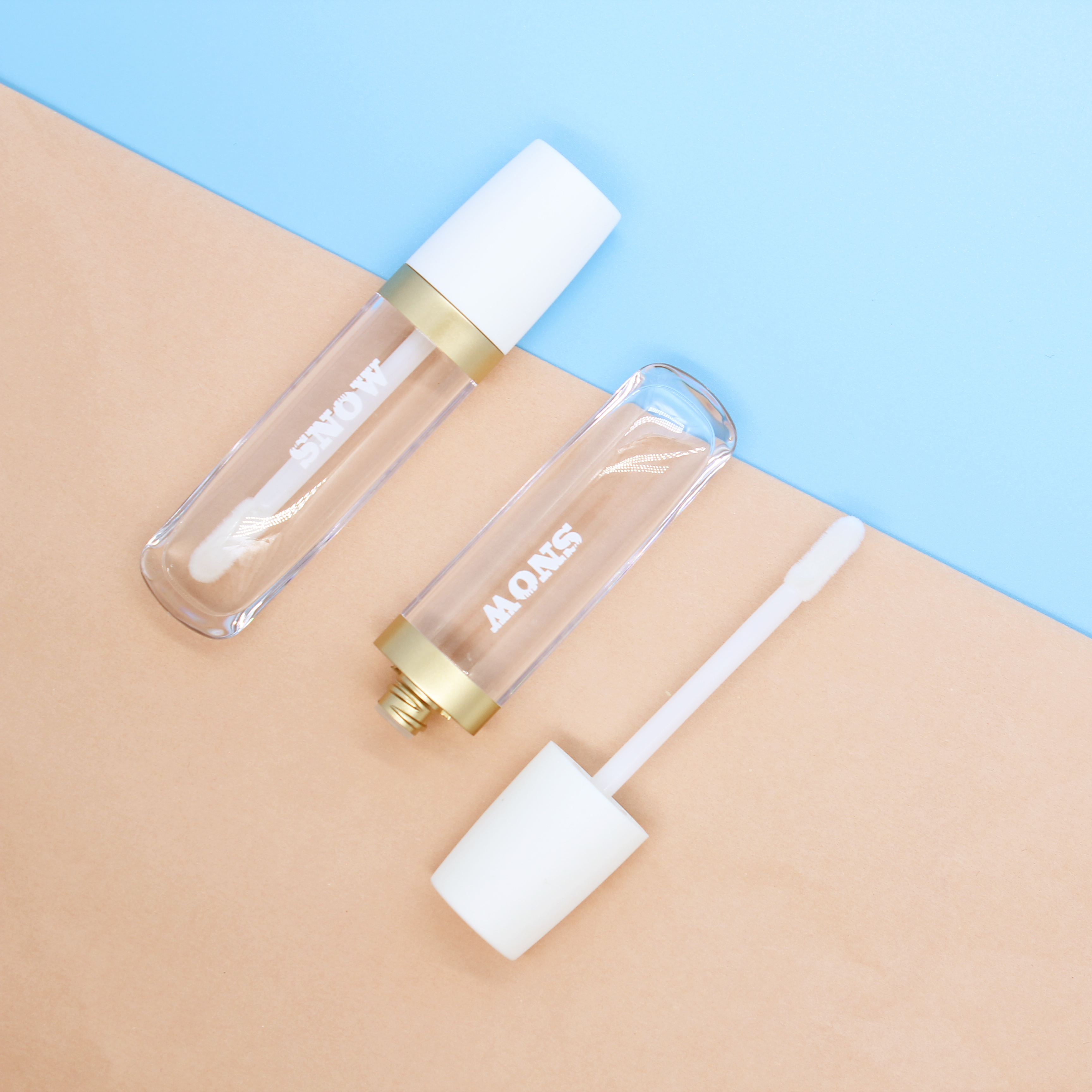 Liptint трубка частная этикетка белый колпачок liptint упаковка Fix Блеск для губ контейнер для упаковки косметики