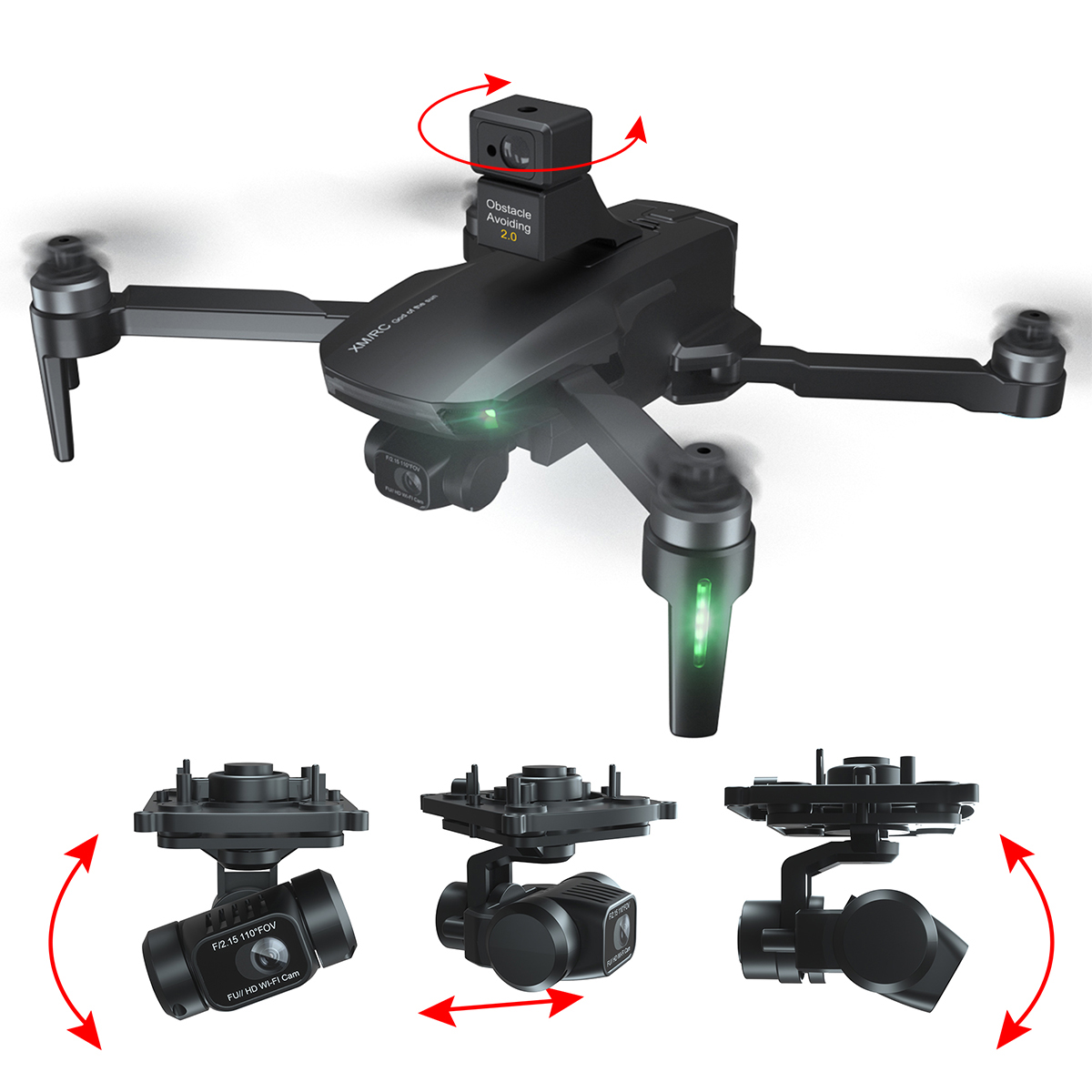 ПОСК 2021 от препятствий Drone 3-осевой 6K Экшн-камера 5G, Wi-Fi, GPS, Bluetooth, FPV RC Дрон с бесщеточным двигателем 1,2 км RC Quadcopter SG906 Max GD91