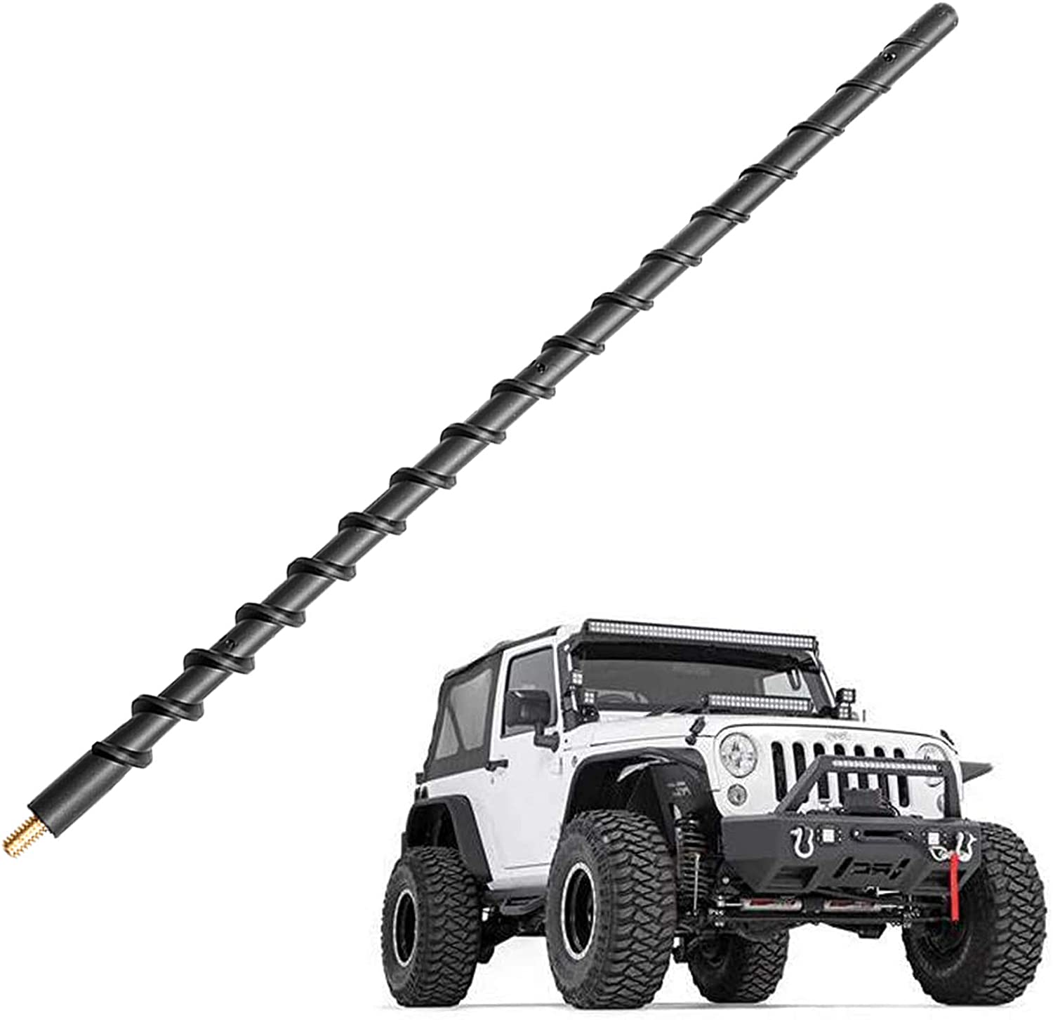 13 "антенна для Jeep Wrangler JK JKU JL JLU 2007-2022, автомобильная антенна, Сменные аксессуары для Jeep, предназначены для оптимизации FM AM