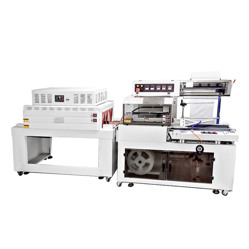 Automatic L bar sealer tray box shrink wrapping packing and heat shrink tunnel machine