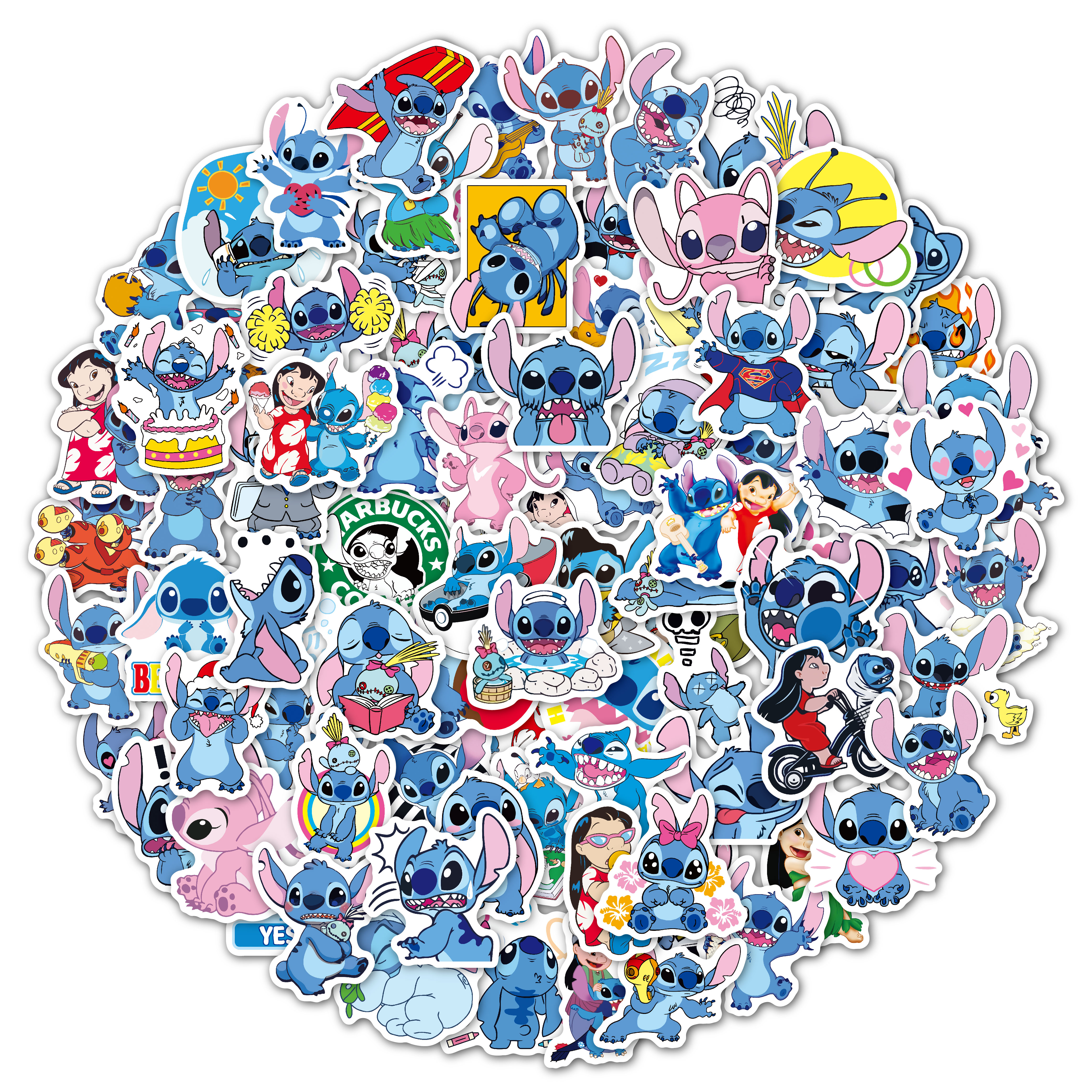 100 p cartoon anime vinyl stickers pack for laptop water bottle luggage students