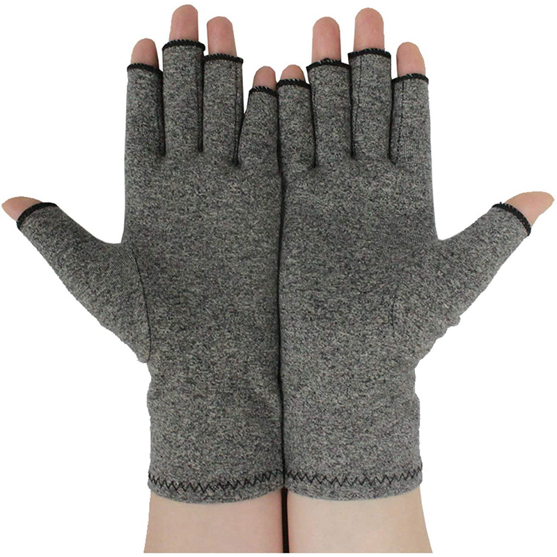 Half Finger Gloves Cotton ammonia gloves pressure Arthritis compression glove Comfy Fit Breathable and Moisture Men Women