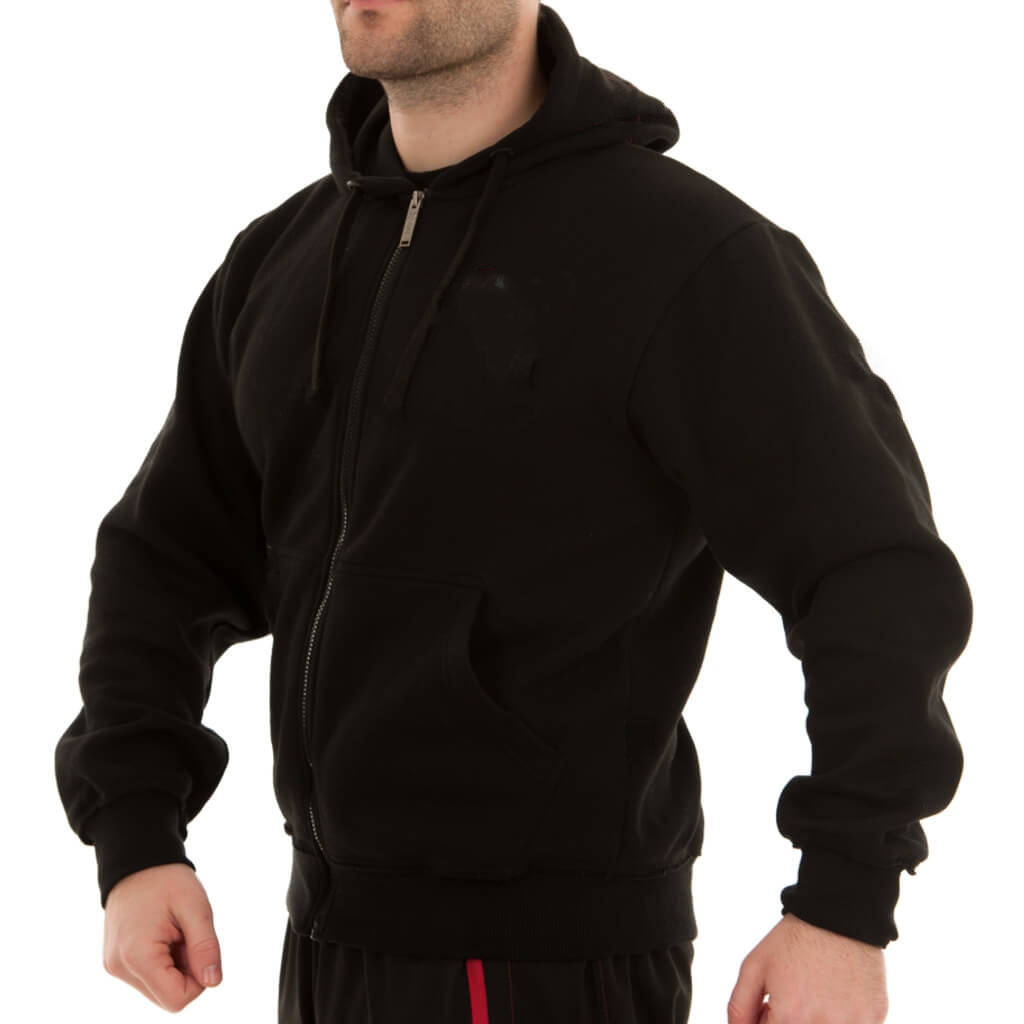 Men Custom Hooded Plain Sweatshirts Sports Sportswear Full Zip Cotton Fleece hoodies