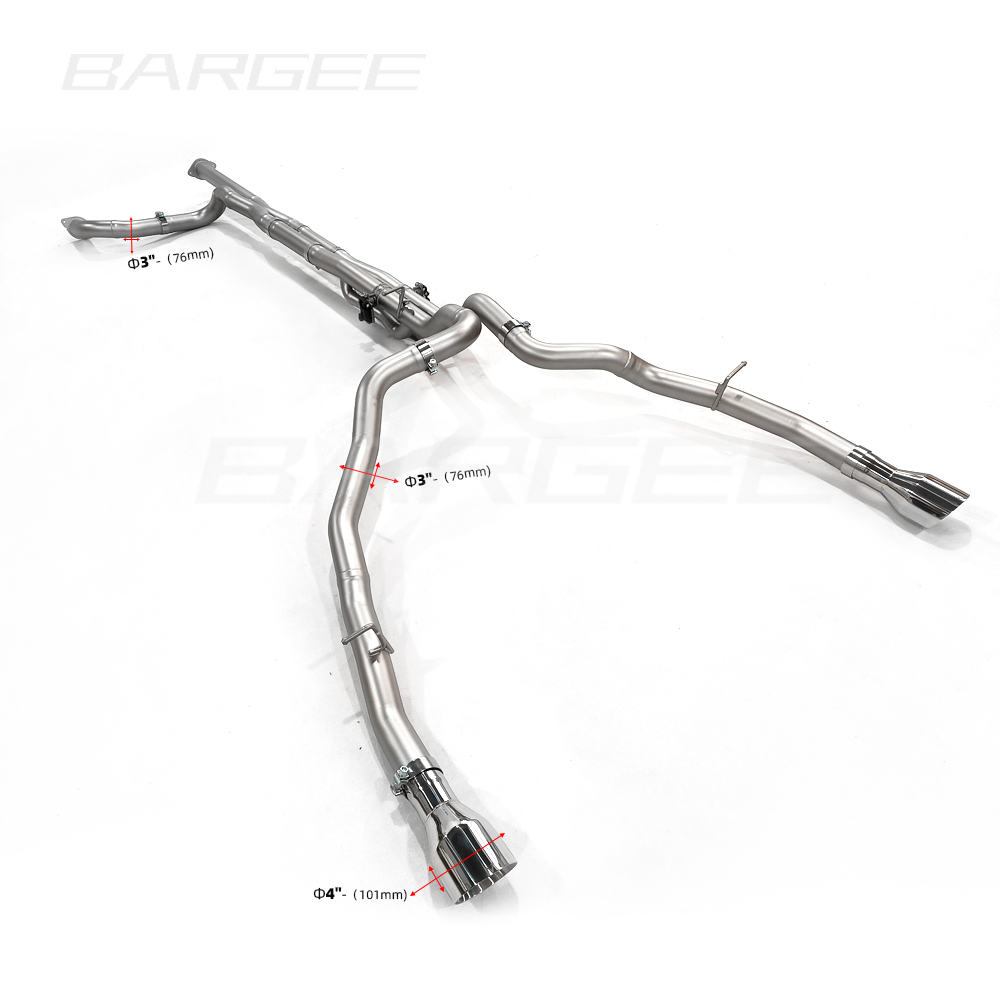 Bargee высокая производительность выхлопной глушитель выхлопной трубы выхлопной коллектор валца и для DODGE RAM 1500 TRX V8 712Hp 6.2L 2022 ~ до коллектор валца и выхлопная система