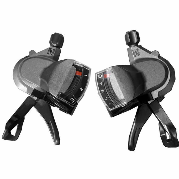 M4000 9 27 Скорость Горный Дорожный прямо с накатанной головкой переключения передач рычага переключения передач велосипед велосипедный Переключатель скоростей