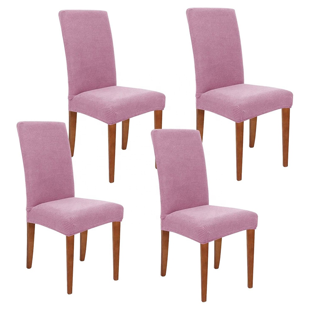 High quanlity Jacquard Chair Cover Spandex Stretch Wedding Dinning Chair Covers For White