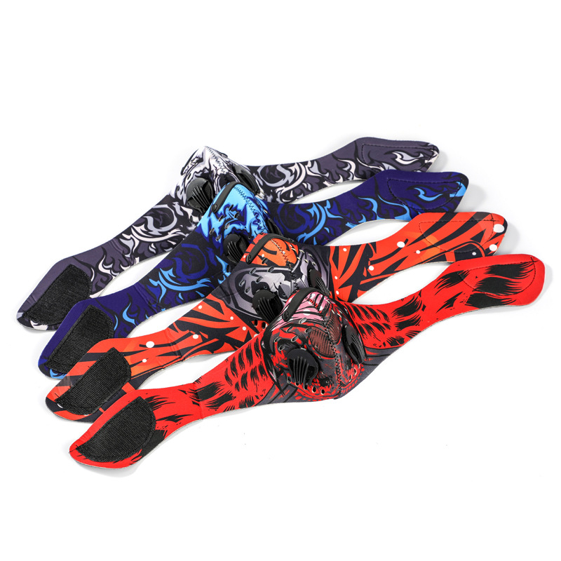 High fashion new design anti-dust beauty bicycle motorcycle mesh neoprene camouflage printing face shiled
