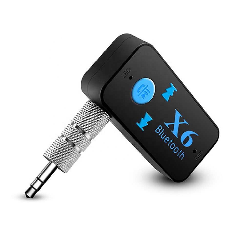 Bluetooth адаптер X6 3 в 1 беспроводной 4,0 USB Bluetooth приемник 3,5 мм аудиоразъем TF кардридер микрофон Поддержка звонков для автомобильного динамика