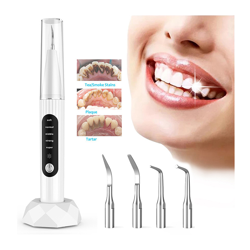Ultrasonic Tooth Cleaner Teeth Whitening Kit Dental Scaler Calculus Remover Tools
