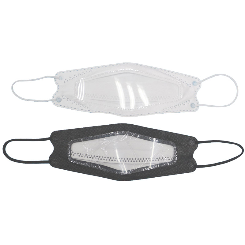 2021 hotsales Deaf-mute Splash Proof Pc Lip Face Mask kf 94 design Transparant Face Mask Anti-fog Transparent Window Mask