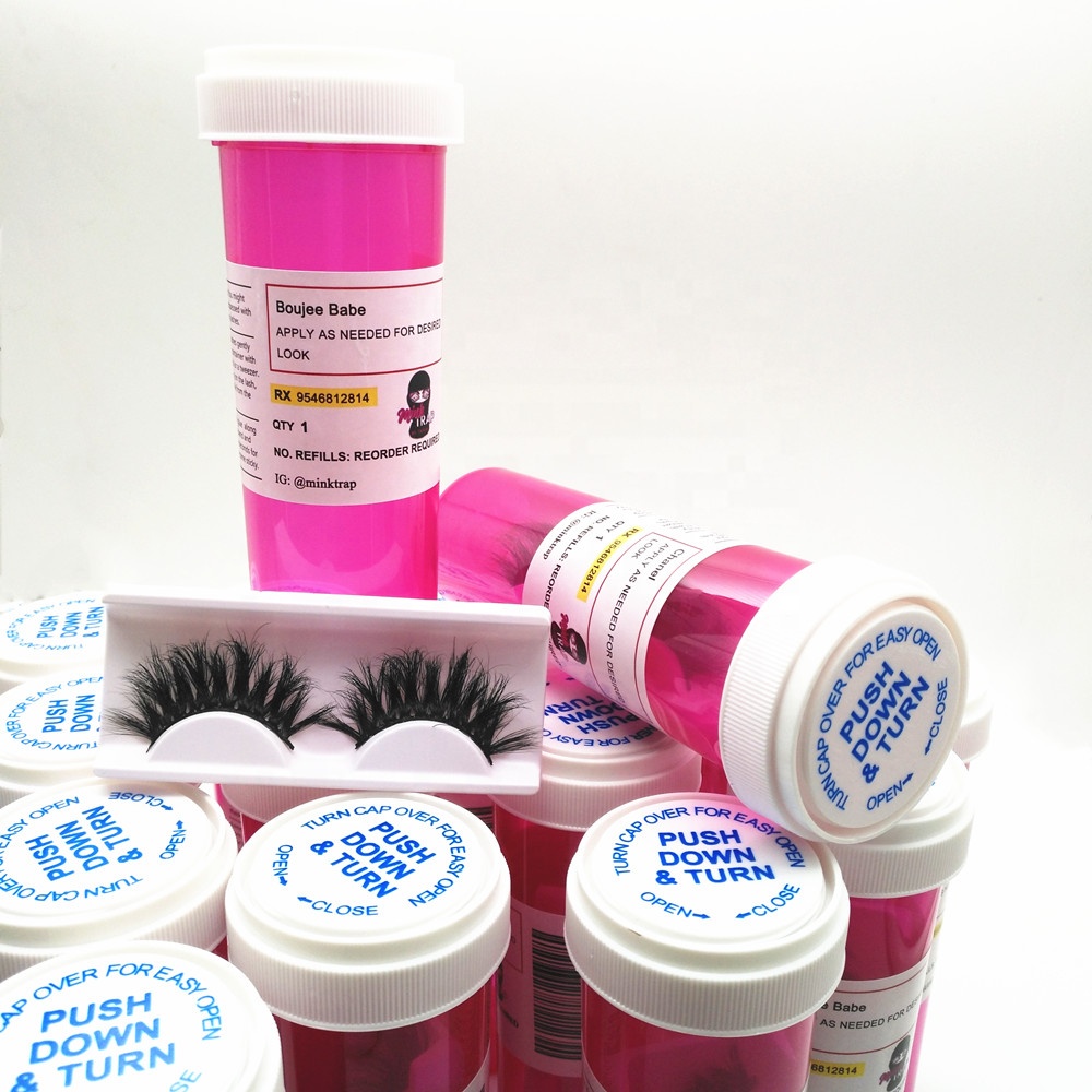2020 hot sale wholesale factory private label super fluffy 3d lashes new style 5d mink 20mm 22mm 25mm eyelashes with pill bottle
