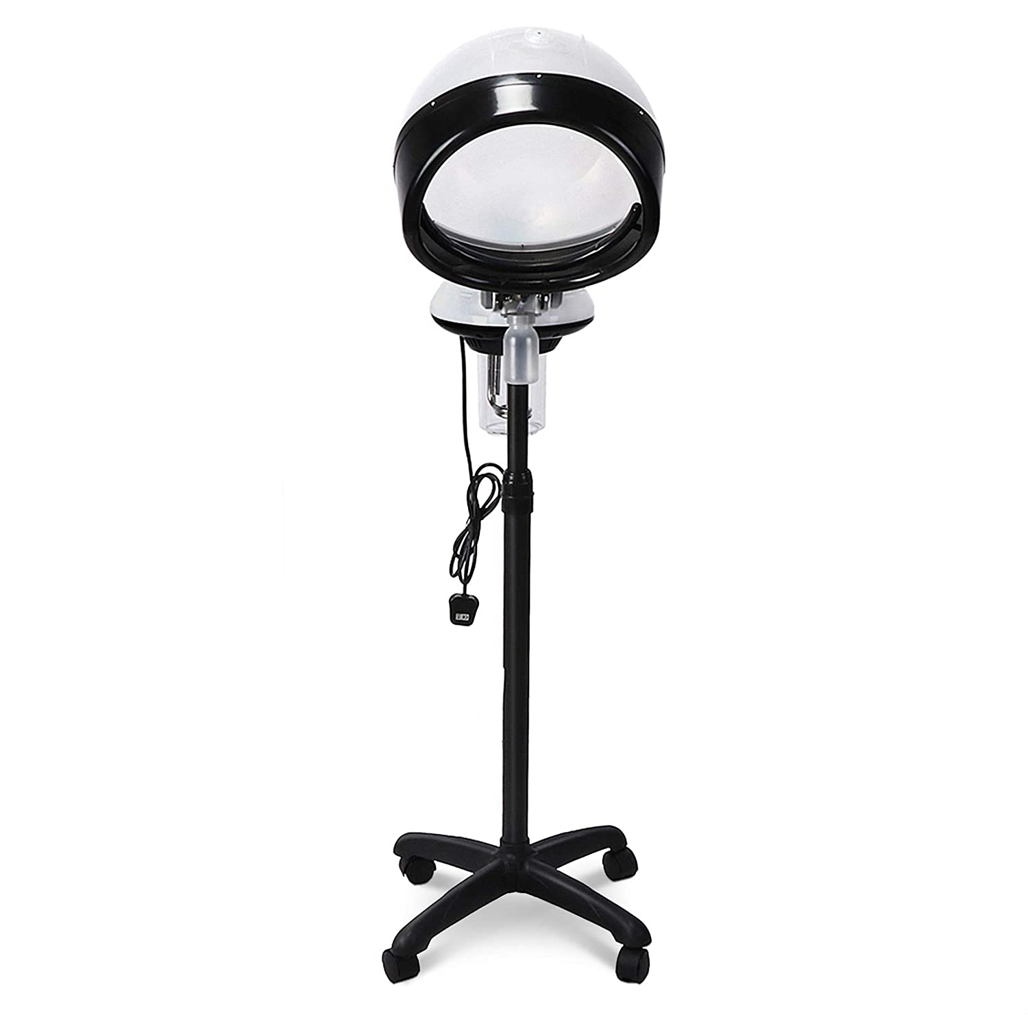 adjustable professional hair color steamer for beauty salon use with rolling stand base