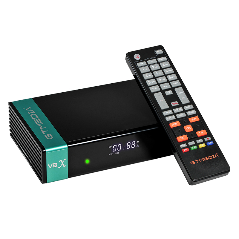 Новое поступление, H.265 GTmedia V8X, популярный дизайн, FTA DVB S2/S2X спутниковый ТВ-приемник со слотом для карт, поддержка CCcam V8 NOVA V9 Super
