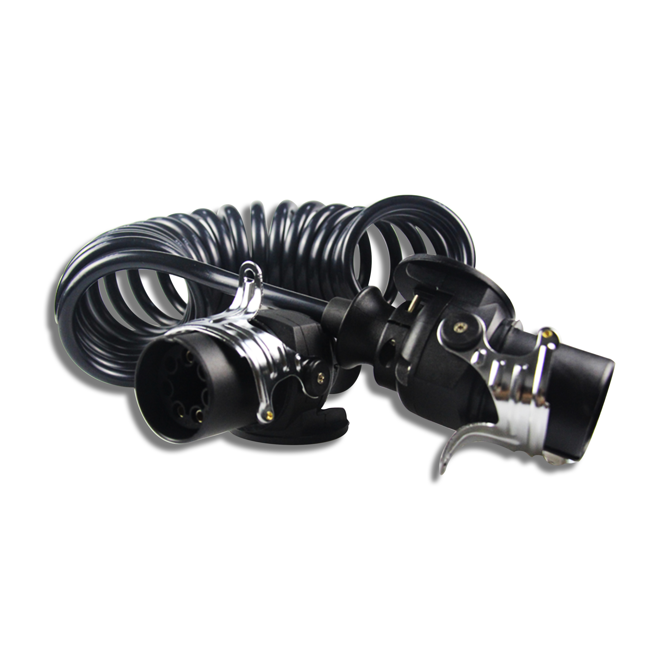 7-pin trailer plug spiral wire cable