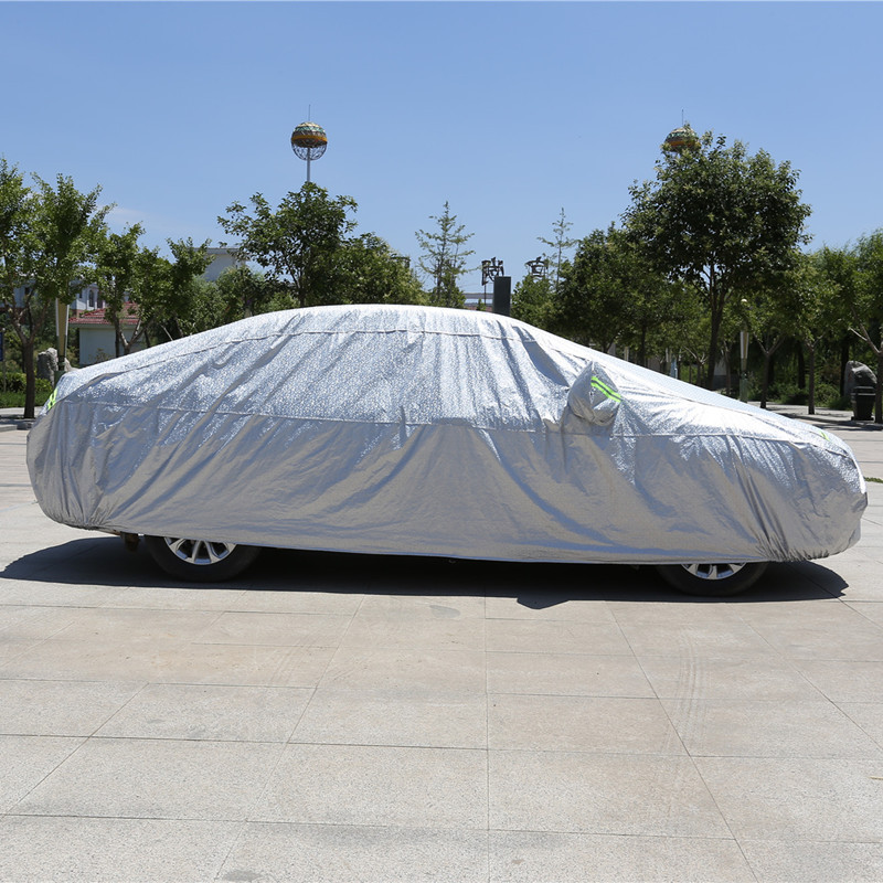 Полное покрытие автомобиля Крытый открытый солнцезащитный крем тепловой защитой от УФ лучей пылезащитный анти-УФ устойчивый к царапинам Седан универсальный автомобильный Стайлинг