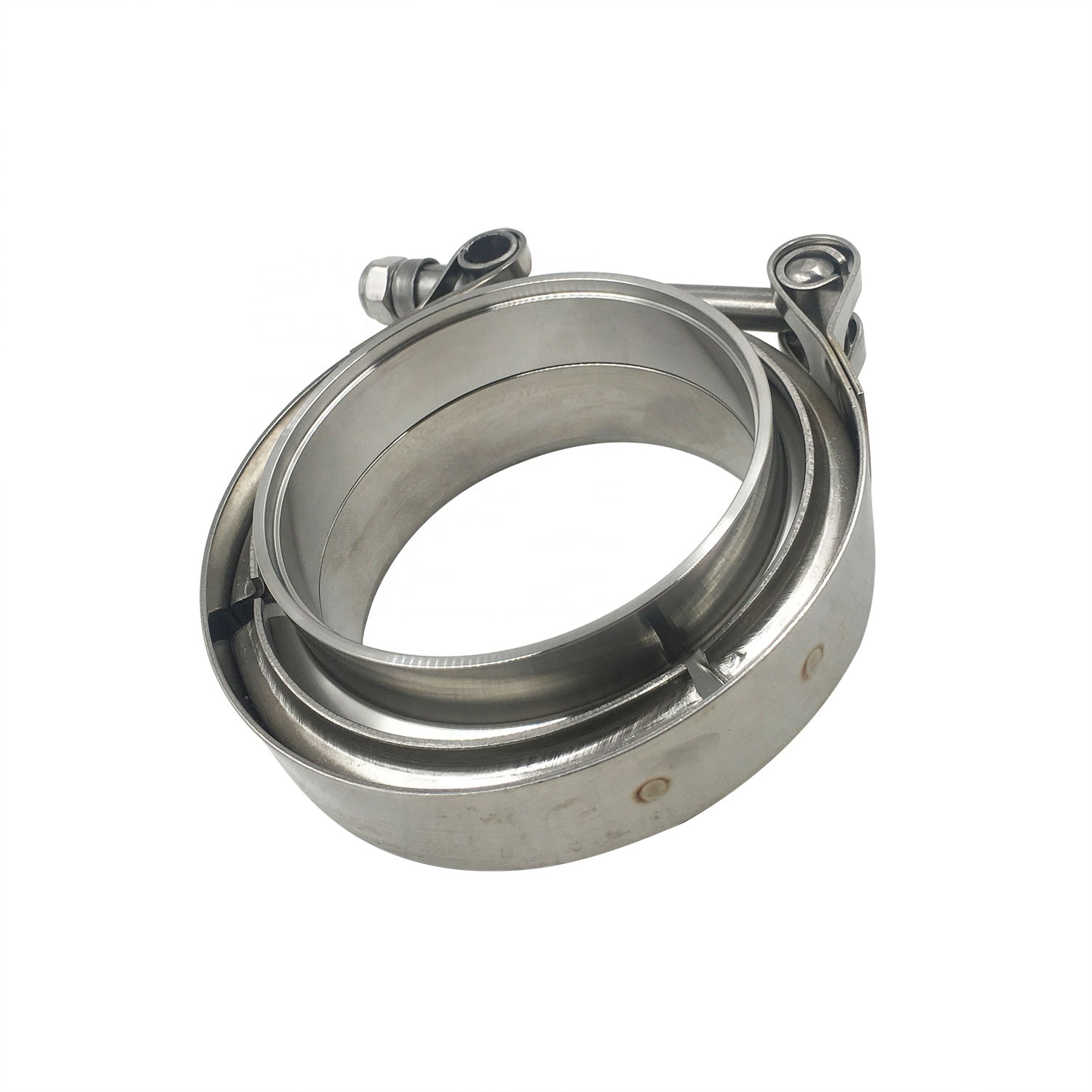 For Turbo Exhaust Downpipes 304 Stainless Steel 3" V-Band Flange Clamp Kit