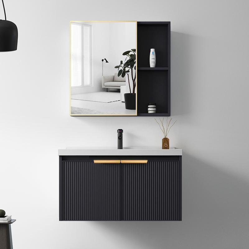Vanity bathroom Made in China waterproof sink cabinet bathroom vanity wall hung bathroom floating vanity lavabo