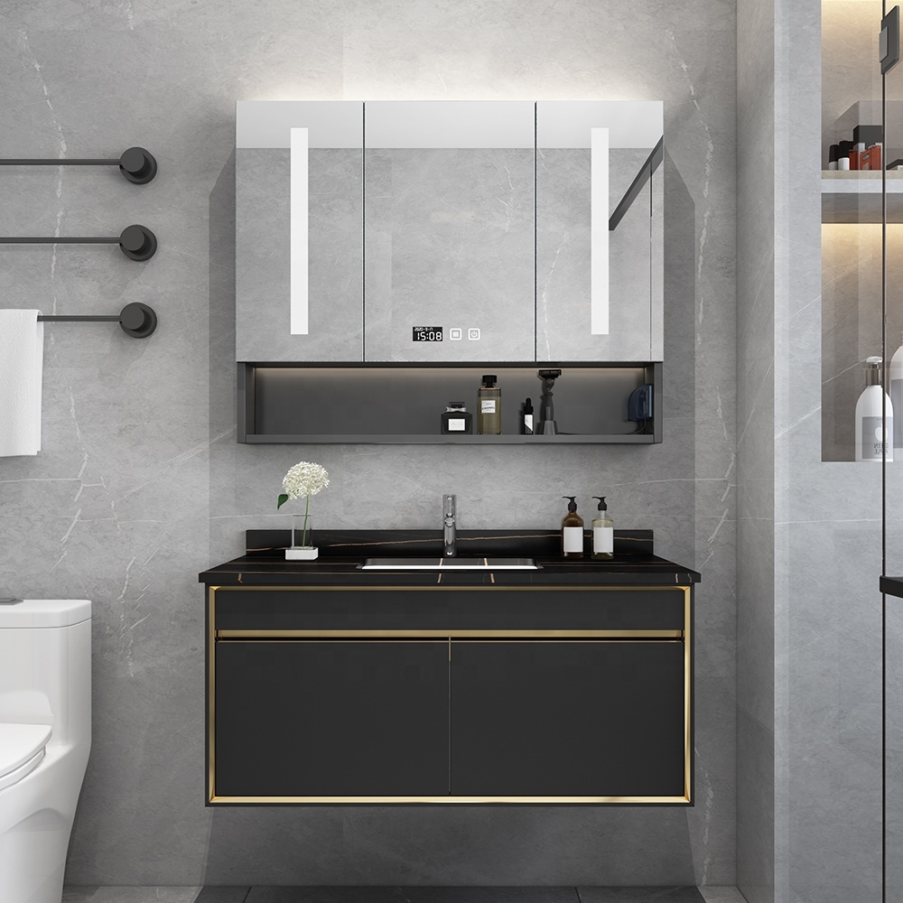 Living Room Bathroom Furniture Stainless Steel Bathroom Vanities Medicine Cabinet Mirror Cabinet YMT-F80