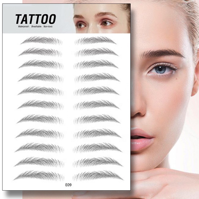 3D наклейка для бровей Bionic Brow Полуперманентная водостойкая татуировка для бровей вышивка бровей патч для макияжа инструменты