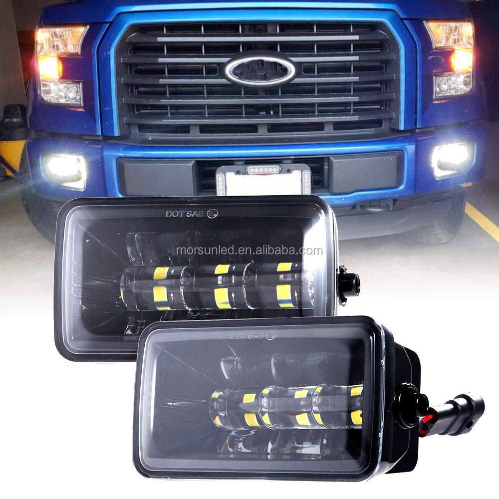 Для Ford F150 светодиодные противотуманные фары квадратные противотуманные фары