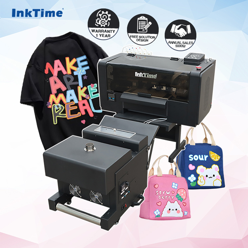 Hot sell cheapest 30cm dtf printer 2 head xp600 textile dtf printer printing machine with shaker and dryer