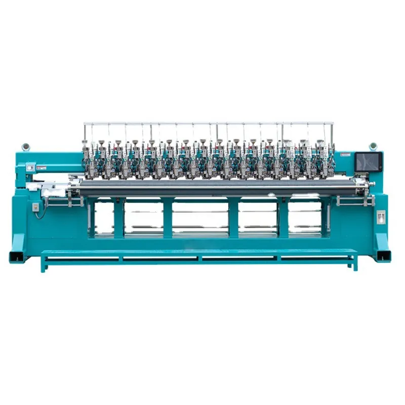 customized 3 head embroidery quilt machine multineedle quilting machine with embroidery design