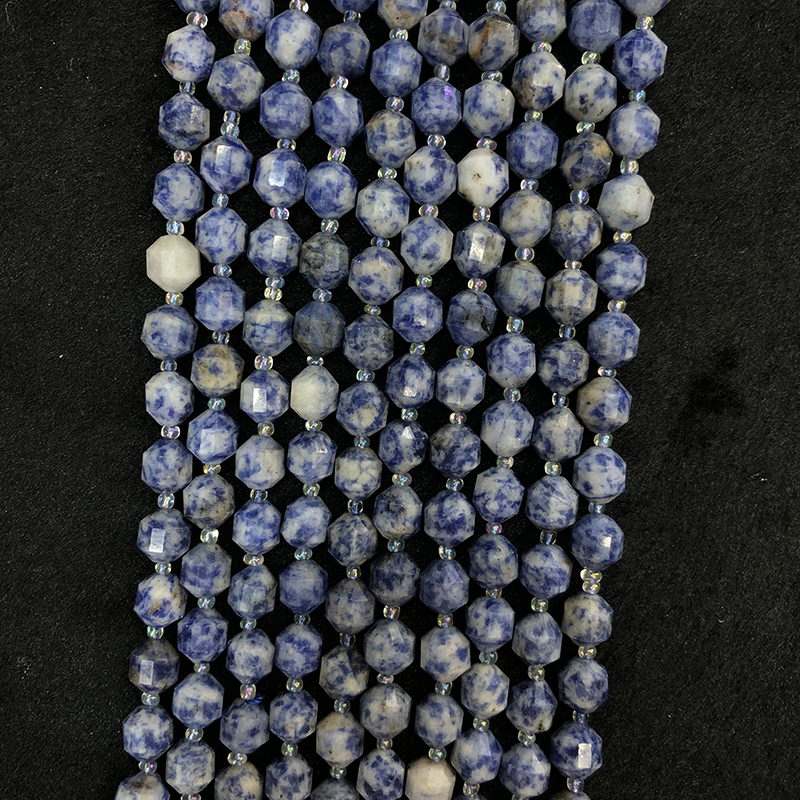 10mm Double Tip Loose Gemstone Natural Bluepoint Beads Stone Jewelry Making
