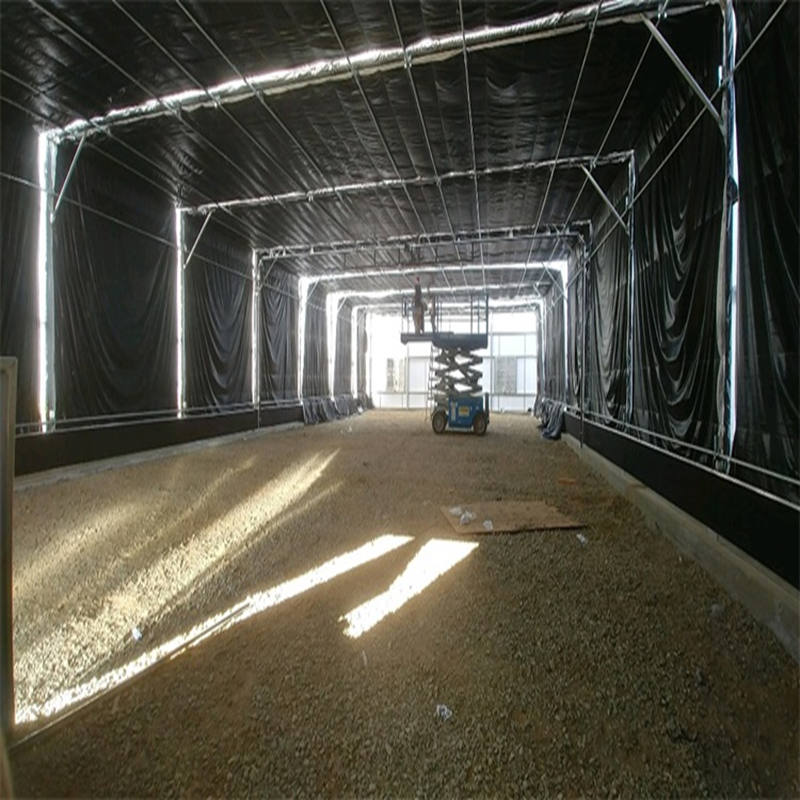 Light dep greenhouse blackout system planting greenhouse