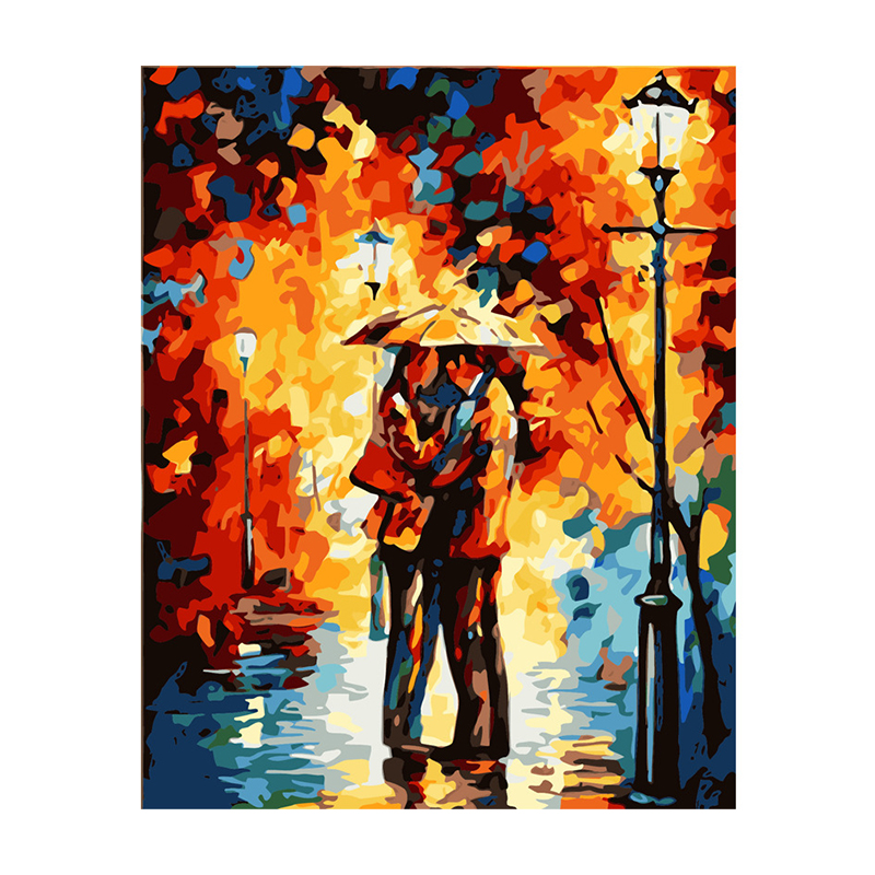 Painting By Numbers Abstract Scenery Drawing On Canvas HandPainted Art Gift DIY Picture Paint By Number Kits Oil Painting