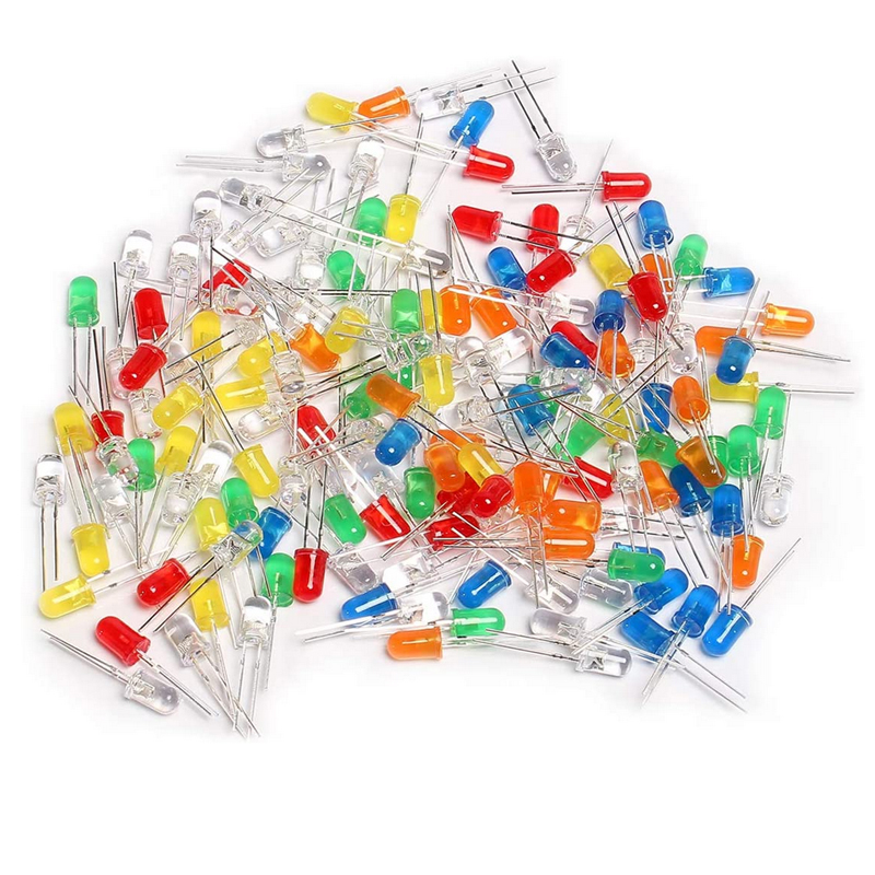 3mm 4mm 5mm LED Light Emitting Diode Assortment Low Voltage Diffused Diode for DIY PCB Circuit Indicator Lights
