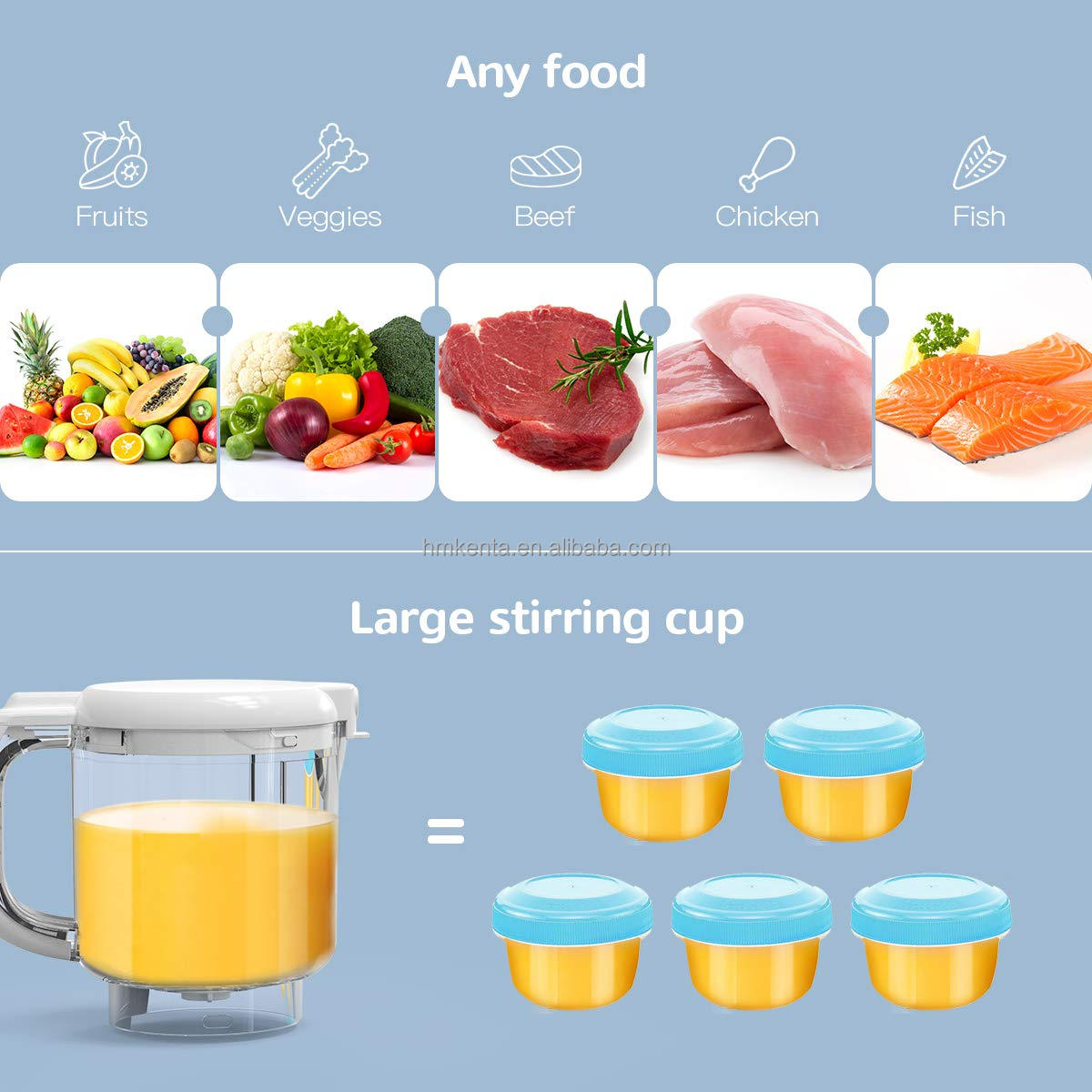 2021 Popular Item Multi-functional Small Electric Baby Food Processor For Baby Food