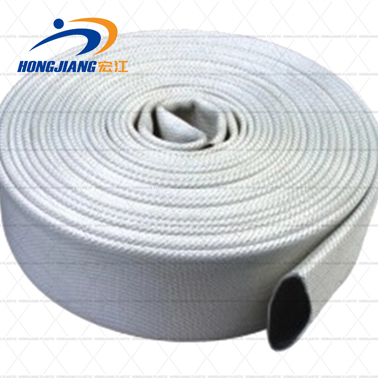 Factory direct abrasion resistant canvas material water discharge firefighter hose pipe for sale