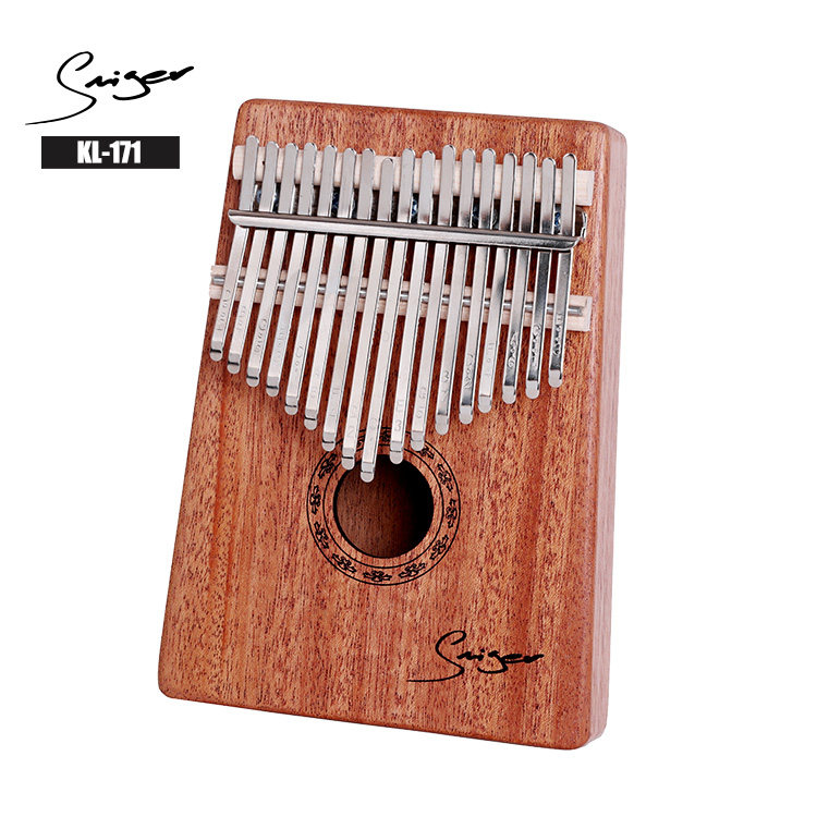 В продаже пианино Smiger из красного дерева Kalimba 17 клавиш с африканским большим пальцем и наклейкой «сделай сам»