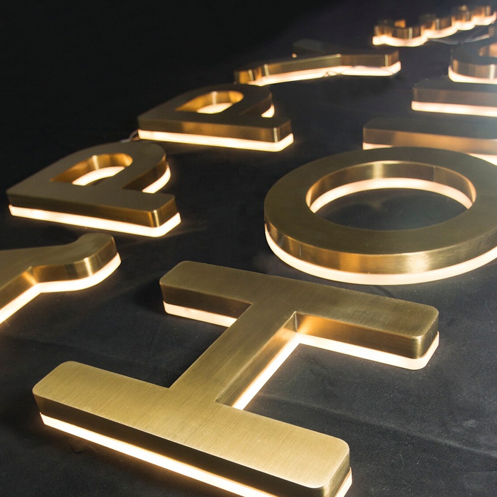 High quality Electronic Signs Led Waterproof Backlit Letters Company Logo led sign