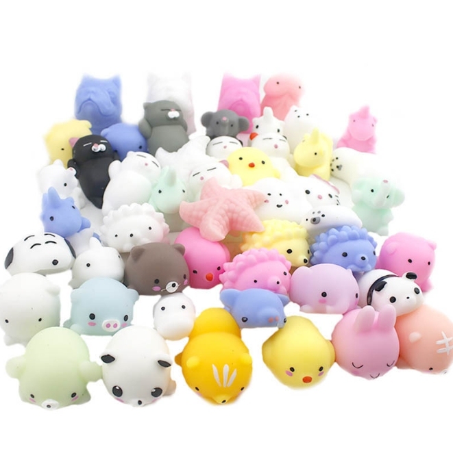 TPR Squishies Silicone Slow Rising Mochi Cat Squeeze Stress Relief Squishy Toys for Kids