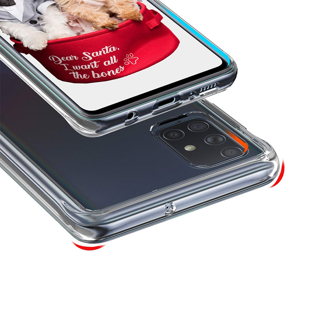 LeYi телефон прозрачный ТПУ чехол для samsung galaxy A71 с защитой экрана [2 пакета] дизайн телефона Аксессуары производство