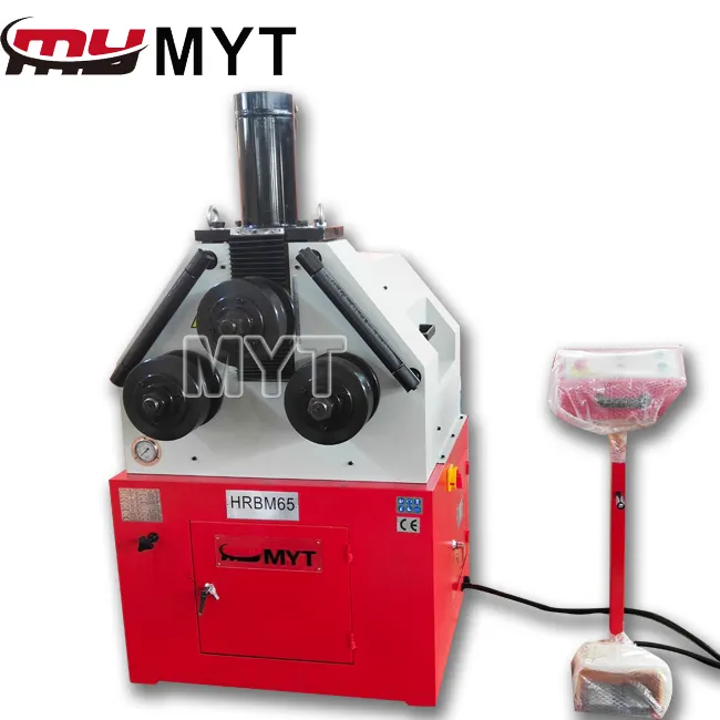 MYT Shanghai HRBM-65 Automatic Section Material 3 Roller Manual Bending Machine / Hydraulic Pipe Bender