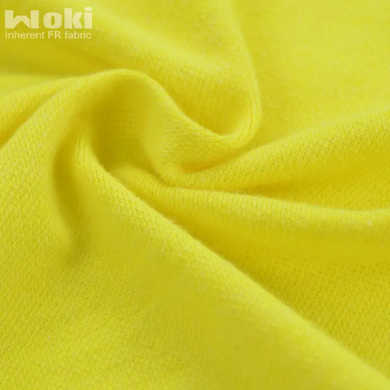 Modacrylic High Vis Pique Fabric 240gsm 60% Modacrylic 40% Cotton For Polo Shirt