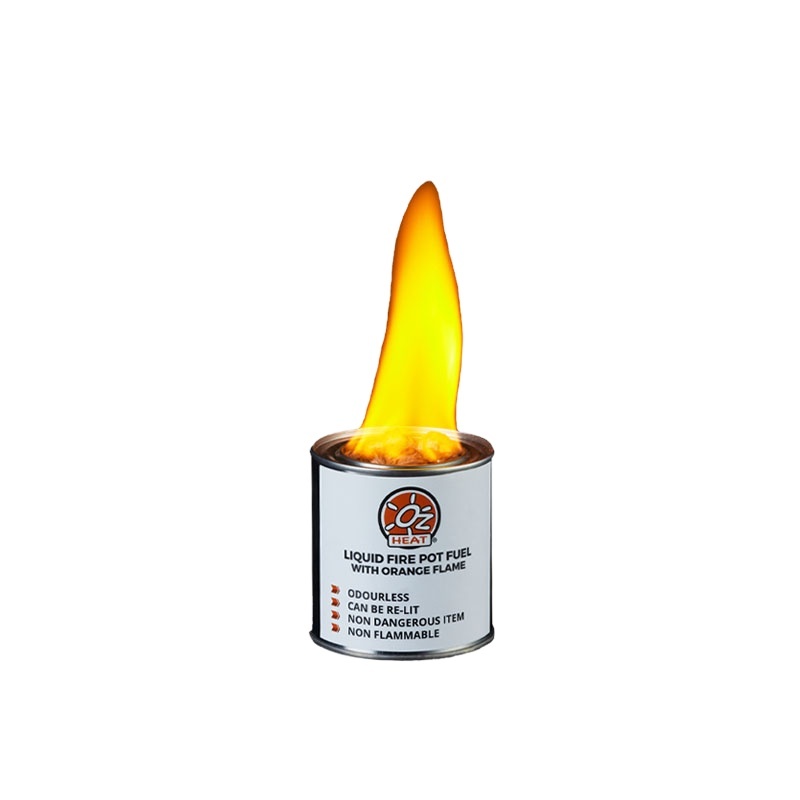 Orange Coloured Flame Outdoor Garden Torch Oil Fire Pot Fuel