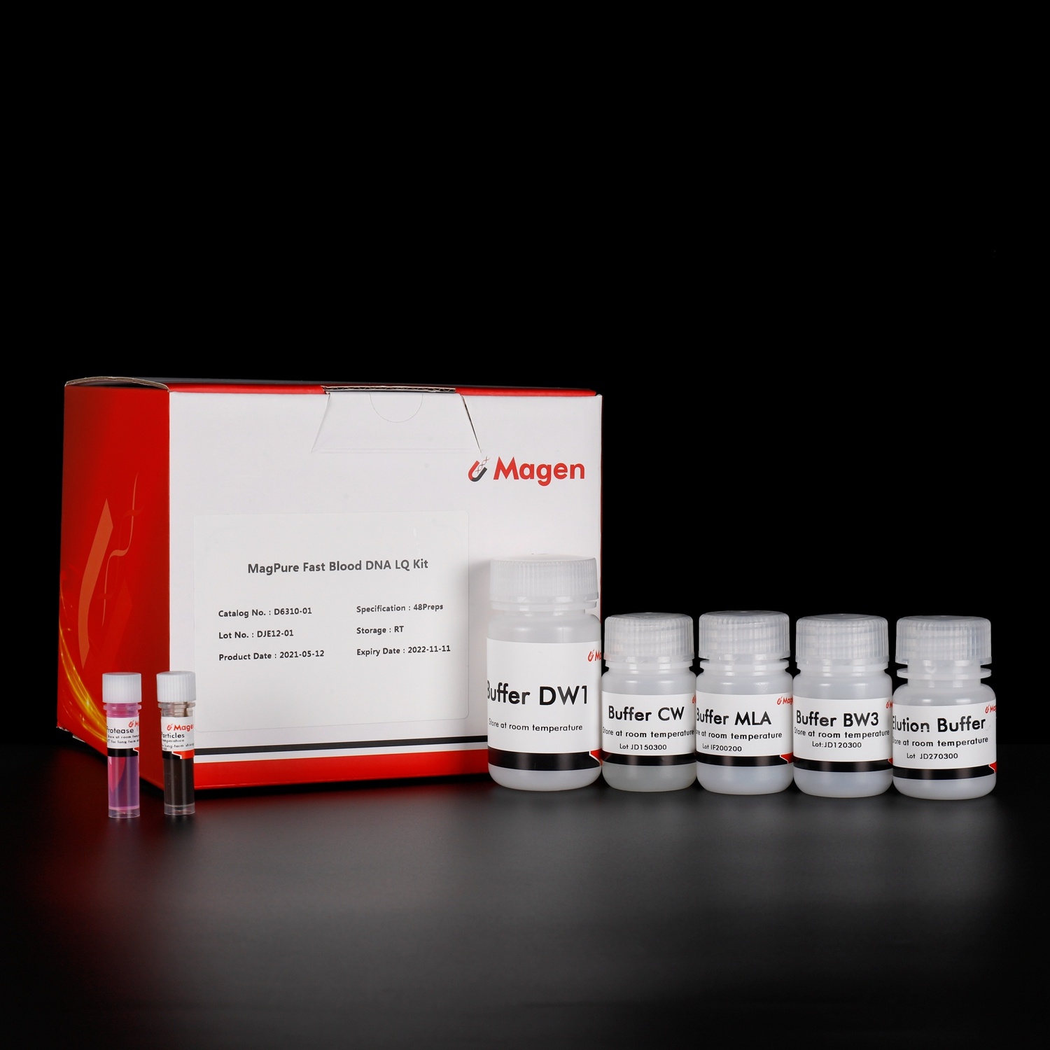 MagPure Fast Blood DNA Kit, D6310, tissue and cultured cells DNA extraction