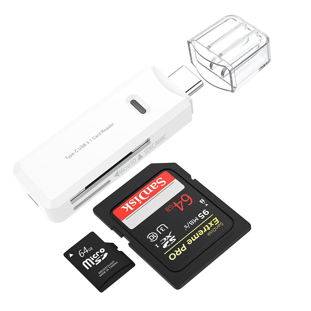 Otg Type-c Usb 3.0 Micro Sd Tf Sd Otg Card Reader Writer For Pc Mobile Phone Tablet