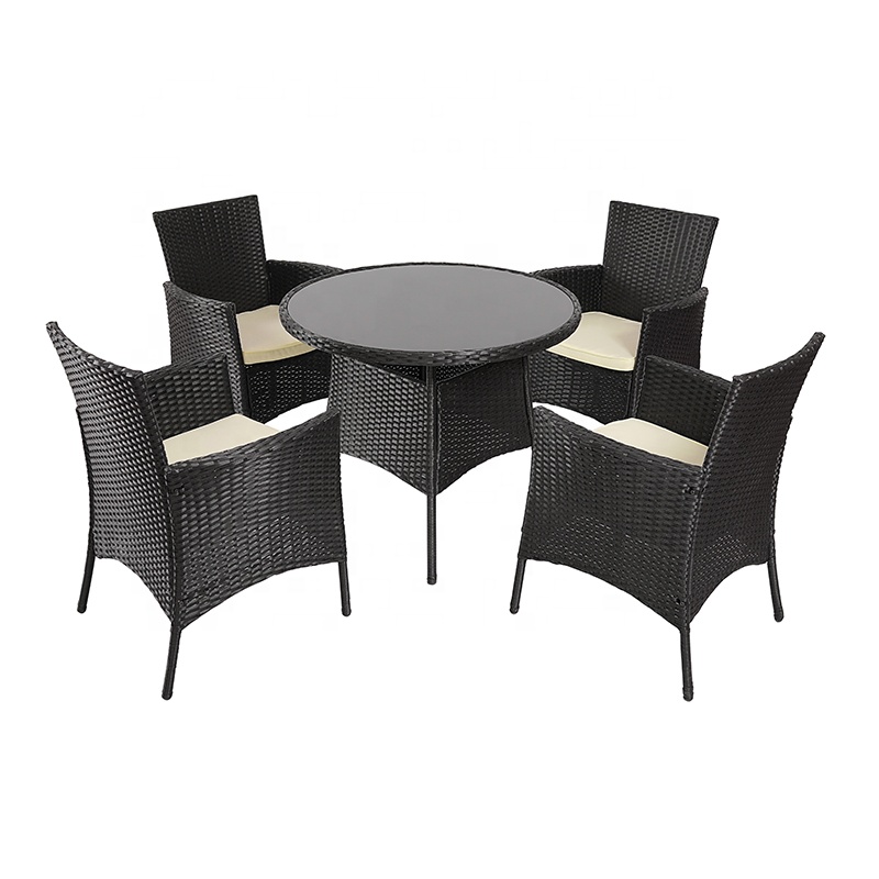 UN Leisure KD design High quality outdoor rattan furniture rattan patio dining set rattan table and chairs for online selling