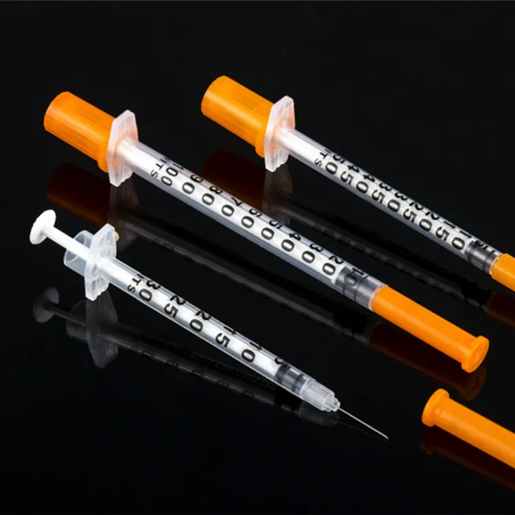 Syringe hypodemic needle 31g*5mm disposable 100 iu Sterile insulin syringe 1ml 0.5ml 0.3ml