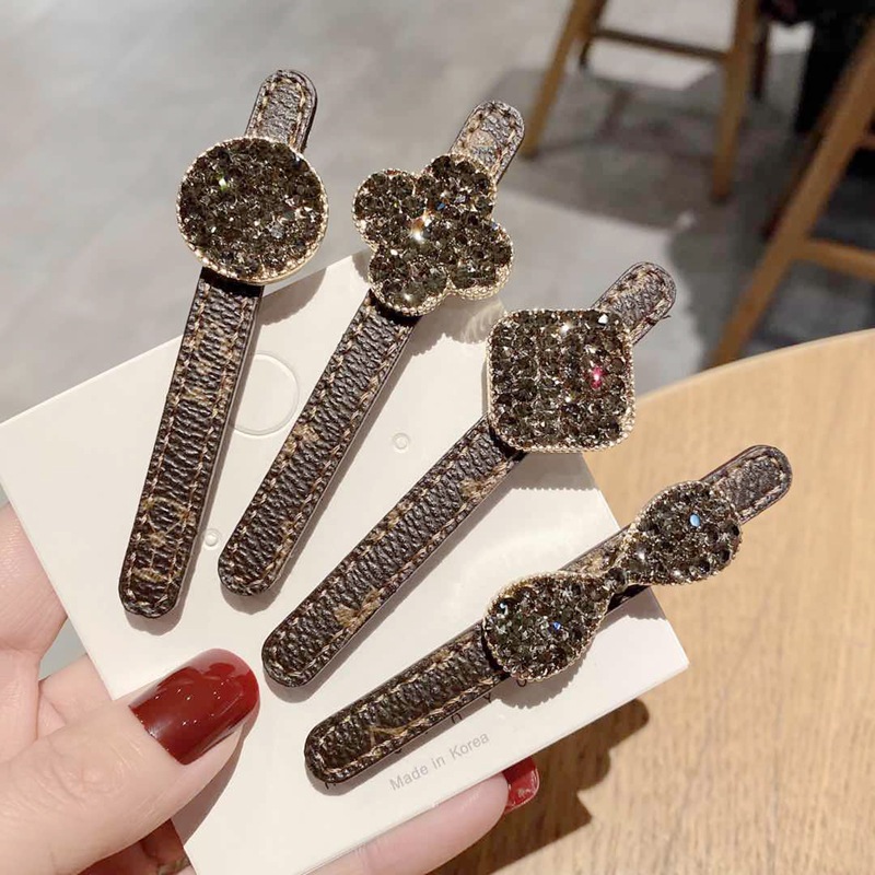 2021 Korean Rhinestone Side Bangs hair clips girls