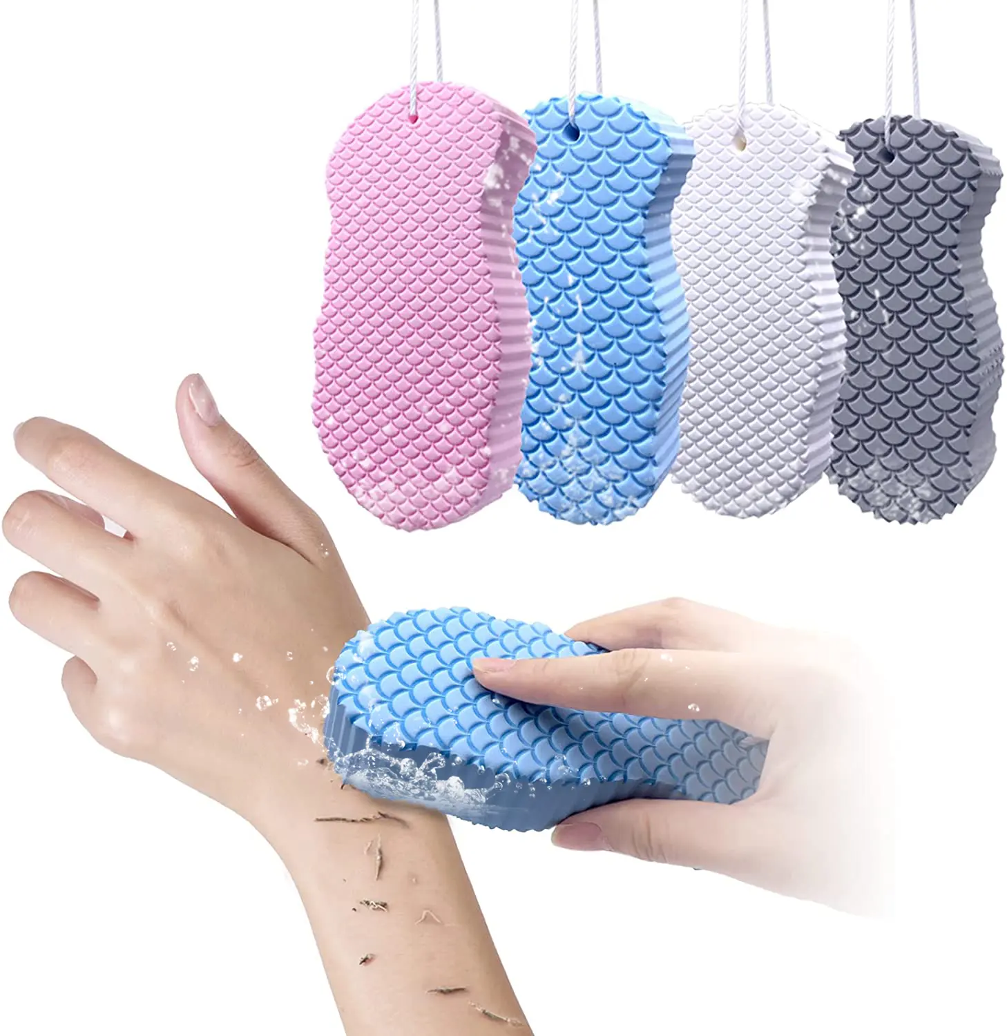 New Super Soft Exfoliating Mitt Sponge Body Exfoliating Bath Sponge Shower Brush Adult Baby Bath Brushes Sponges