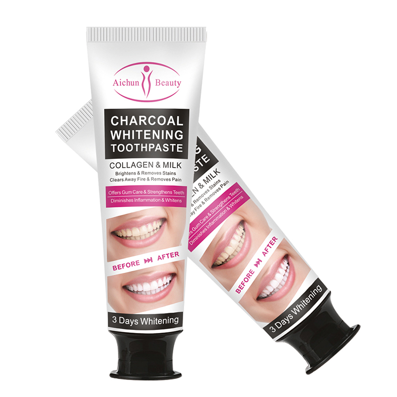 Aichun Newest Teeth Whitening Black Charcoal Toothpaste For Daily Use