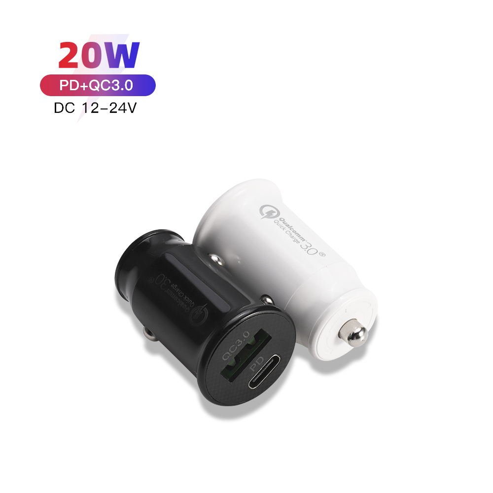 Новые товары, быстрое зарядное устройство с двумя USB-портами, автомобильное зарядное устройство Type-C/USB, быстрая зарядка с 2 портами