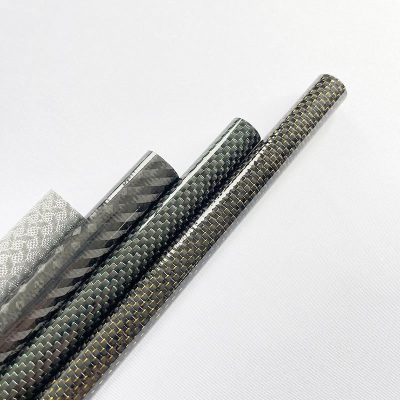 High Modulus high strength custom heavy duty colored carbon fiber tube