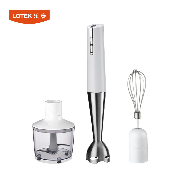 multi function new plastic 400W DC motor hand blender with storage cup