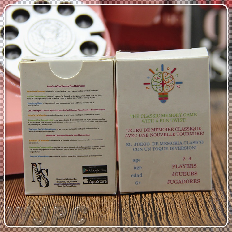 WJPC-высокое качество профессиональная пользовательская детская бумага английская лексика обучающая карта памяти с печатью Serv
